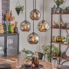 hofstein Ripoll Suspension, Boule lumineuse, Suspension Chrome, Fumé, 4 lumières* Lampes Modernes