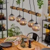 hofstein Ripoll Suspension, Boule lumineuse, Suspension Écru, Noir, 5 lumières* Lampes Modernes
