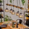 hofstein Ripoll Suspension, Boule lumineuse, Suspension Écru, Noir, 5 lumières* Lampes Modernes