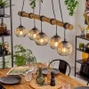 hofstein Ripoll Suspension, Boule lumineuse, Suspension Écru, Noir, 5 lumières* Lampes Modernes