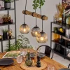hofstein Ripoll Suspension, Boule lumineuse, Suspension Écru, Noir, 3 lumières* Lampes Modernes