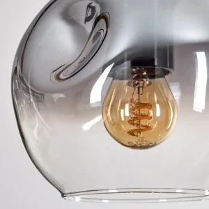 hofstein Ripoll Suspension, Boule lumineuse, Suspension Écru, Noir, 3 lumières* Lampes Modernes
