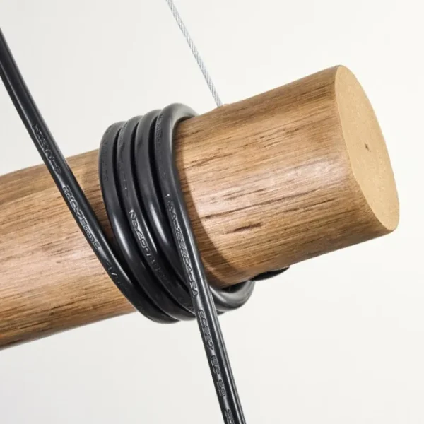 hofstein Ripoll Suspension, Boule lumineuse, Suspension Écru, Noir, 3 lumières* Lampes Modernes