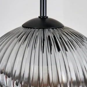 hofstein Ripoll Suspension, Boule lumineuse, Suspension grappe Ambre, Clair, Fumé, 5 lumières* Lampes Modernes