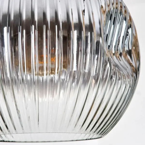 hofstein Ripoll Suspension, Boule lumineuse, Suspension grappe Ambre, Clair, Fumé, 5 lumières* Lampes Modernes
