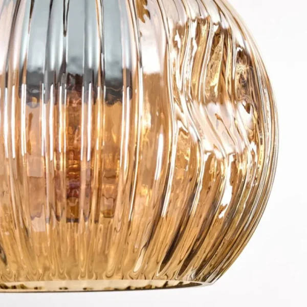 hofstein Ripoll Suspension, Boule lumineuse, Suspension Écru, Noir, 5 lumières* Lampes Modernes