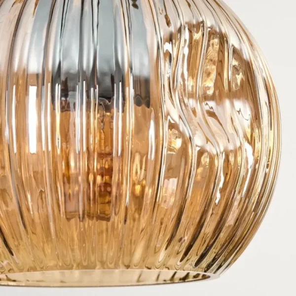 hofstein Ripoll Suspension, Boule lumineuse, Suspension Écru, Noir, 3 lumières* Lampes Modernes