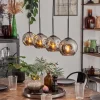 hofstein Ripoll Suspension Chrome, Fumé, 4 lumières* Lampes Modernes
