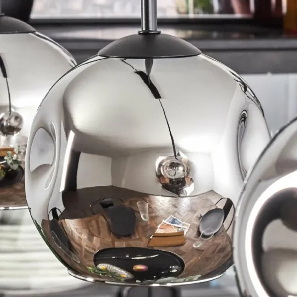 hofstein Ripoll Suspension Chrome, Fumé, 3 lumières* Lampes Modernes
