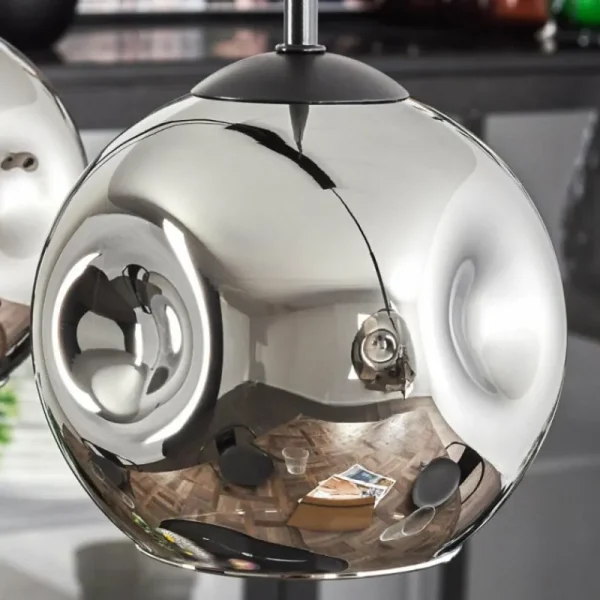 hofstein Ripoll Suspension Chrome, Fumé, 4 lumières* Lampes Modernes