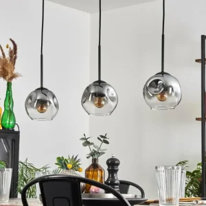hofstein Ripoll Suspension Clair, Fumé, 3 lumières* Lampes Modernes