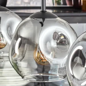 hofstein Ripoll Suspension Clair, Fumé, 3 lumières* Lampes Modernes