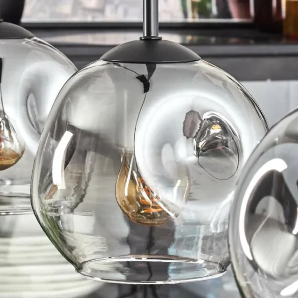 hofstein Ripoll Suspension Clair, Fumé, 3 lumières* Lampes Modernes