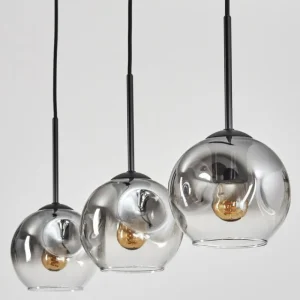 hofstein Ripoll Suspension Clair, Fumé, 3 lumières* Lampes Modernes