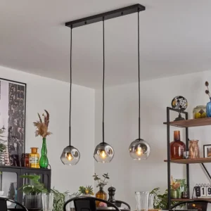 hofstein Ripoll Suspension Clair, Fumé, 3 lumières* Lampes Modernes