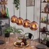 hofstein Ripoll Suspension Cuivré, 4 lumières* Lampes En Verre