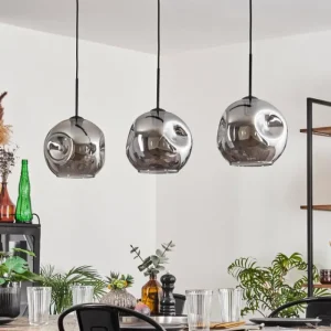 hofstein Ripoll Suspension Fumé, 3 lumières* Lampes Modernes