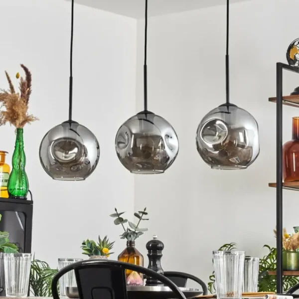 hofstein Ripoll Suspension Fumé, 3 lumières* Lampes Modernes