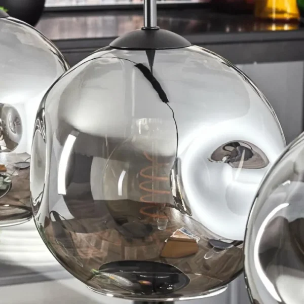 hofstein Ripoll Suspension Fumé, 3 lumières* Lampes Modernes
