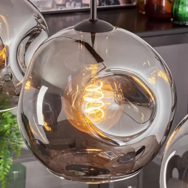 hofstein Ripoll Suspension Fumé, 3 lumières* Lampes Modernes
