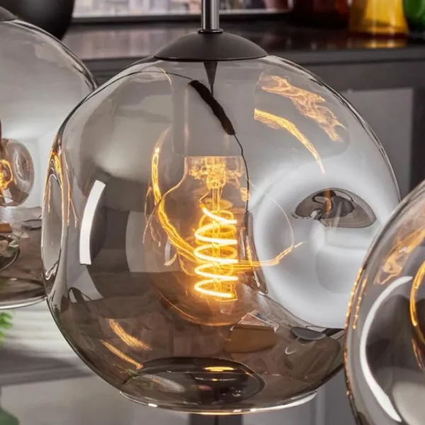 hofstein Ripoll Suspension Fumé, 3 lumières* Lampes Modernes