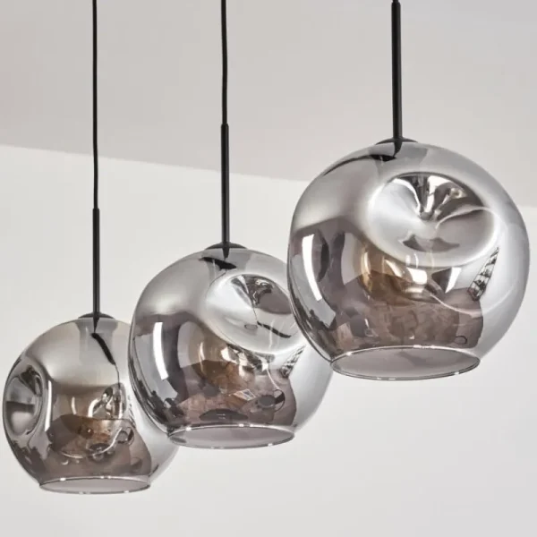 hofstein Ripoll Suspension Fumé, 3 lumières* Lampes Modernes
