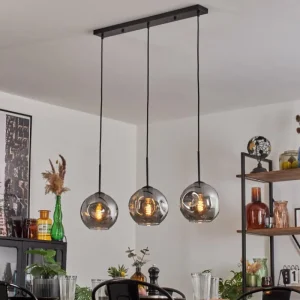 hofstein Ripoll Suspension Fumé, 3 lumières* Lampes Modernes