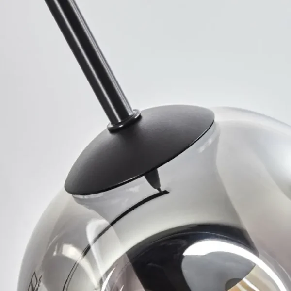 hofstein Ripoll Suspension Noir, 4 lumières* Lampes Modernes