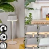 hofstein Romdrup Lampe de table d'extérieur, Lampe à poser LED Blanc, 1 lumière* Lampes Modernes