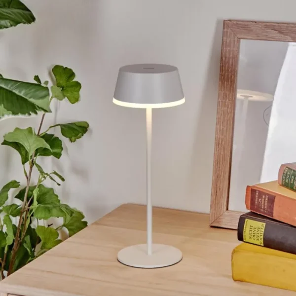 hofstein Romdrup Lampe de table d'extérieur, Lampe à poser LED Blanc, 1 lumière* Lampes Modernes