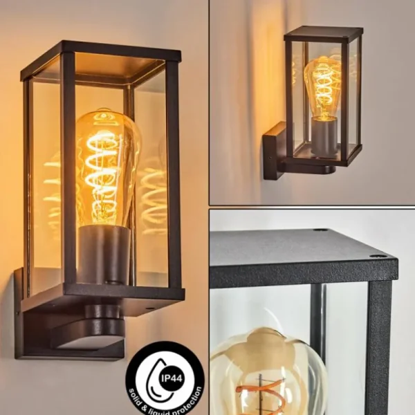 hofstein Rourega Lampe murale d´extérieur Noir, 1 lumière* Lampes Modernes