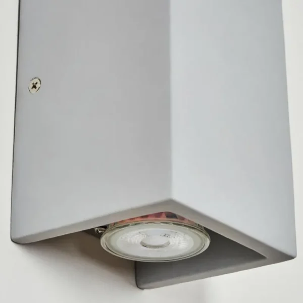hofstein Rurup Luminaire Up & Down, Applique murale Gris, Argenté, 2 lumières* Lampes Modernes