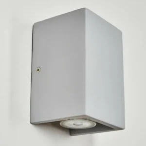 hofstein Rurup Luminaire Up & Down, Applique murale Gris, Argenté, 2 lumières* Lampes Modernes