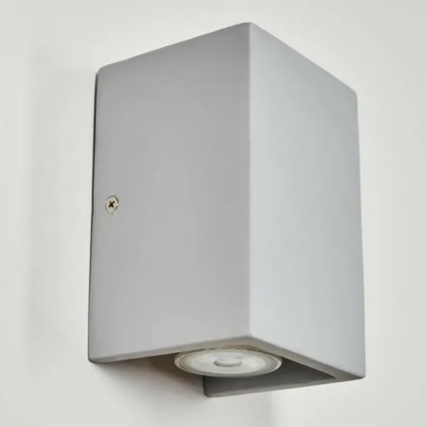 hofstein Rurup Luminaire Up & Down, Applique murale Gris, Argenté, 2 lumières* Lampes Modernes