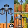 hofstein Réverbère Trosa Noir, 3 lumières* Lampes Modernes