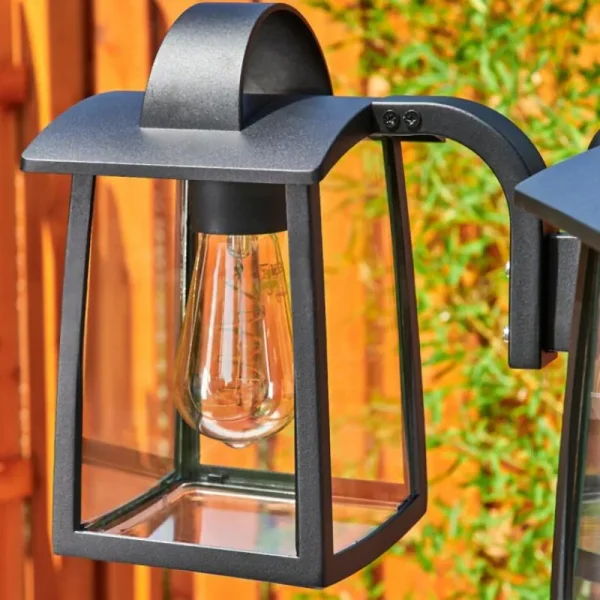 hofstein Réverbère Trosa Noir, 3 lumières* Lampes Modernes