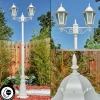 hofstein Réverbère Hongkong Blanc, 2 lumières* Lampes Modernes