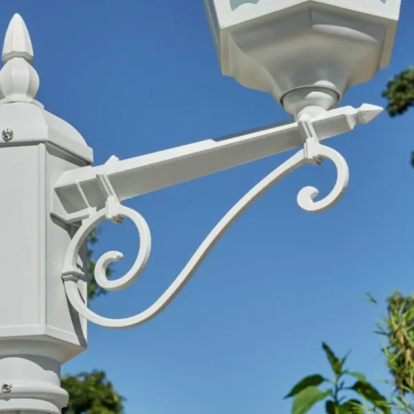 hofstein Réverbère Hongkong Blanc, 2 lumières* Lampes Modernes