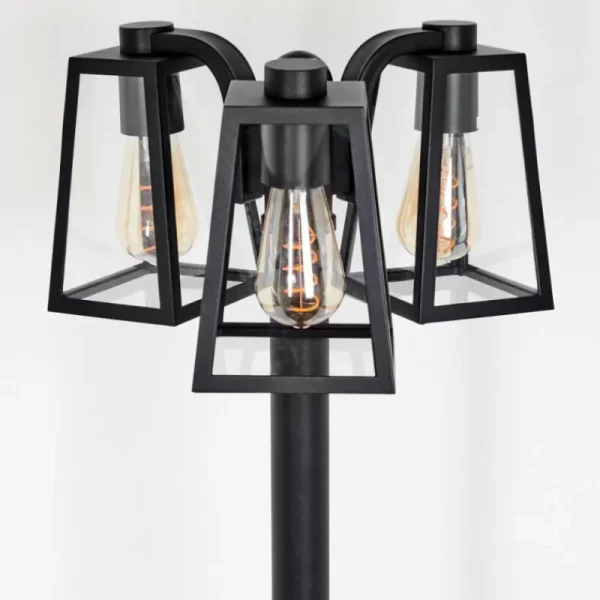 hofstein Réverbère Juanico Noir, 3 lumières* Lampes Modernes