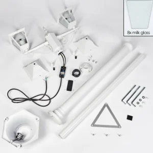 hofstein Réverbère Naofe Blanc, 2 lumières* Lampes Modernes