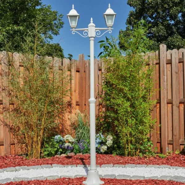 hofstein Réverbère Naofe Blanc, 2 lumières* Lampes Modernes