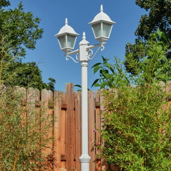 hofstein Réverbère Naofe Blanc, 2 lumières* Lampes Modernes