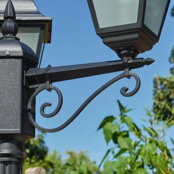 hofstein Réverbère Naofe Noir, 3 lumières* Lampes Modernes