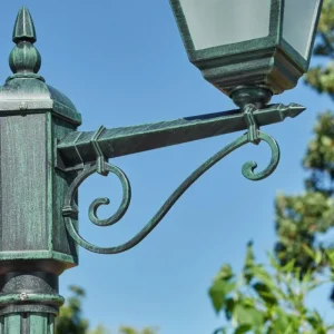 hofstein Réverbère Naofe Vert, Noir, 2 lumières* Lampes Modernes