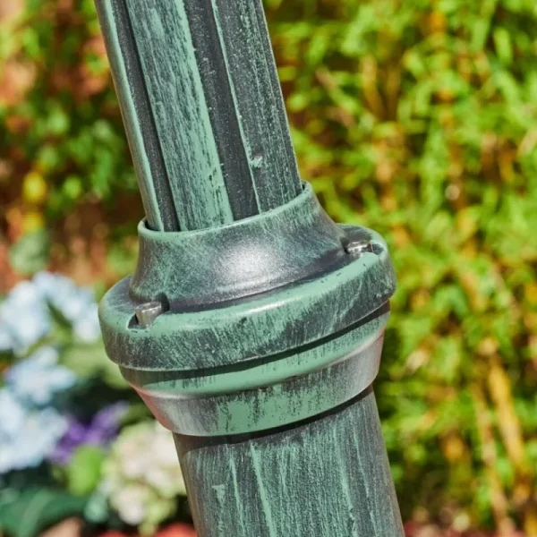 hofstein Réverbère Naofe Vert, Noir, 2 lumières* Lampes Modernes