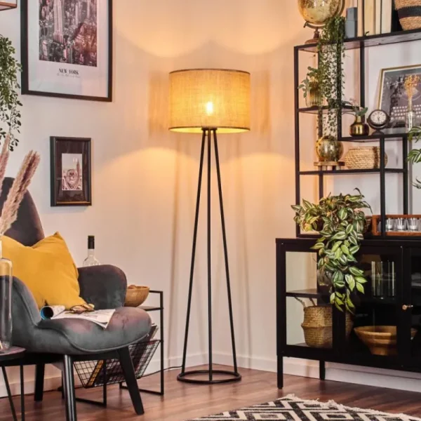 hofstein Sabadim Lampadaire beige, 1 lumière* Lampes Modernes