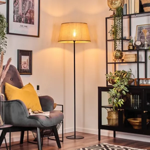 hofstein Sabadim Lampadaire beige, Écru, 1 lumière* Lampes Modernes