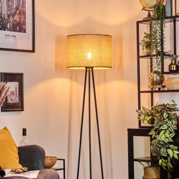 hofstein Sabadim Lampadaire beige, 1 lumière* Lampes Modernes