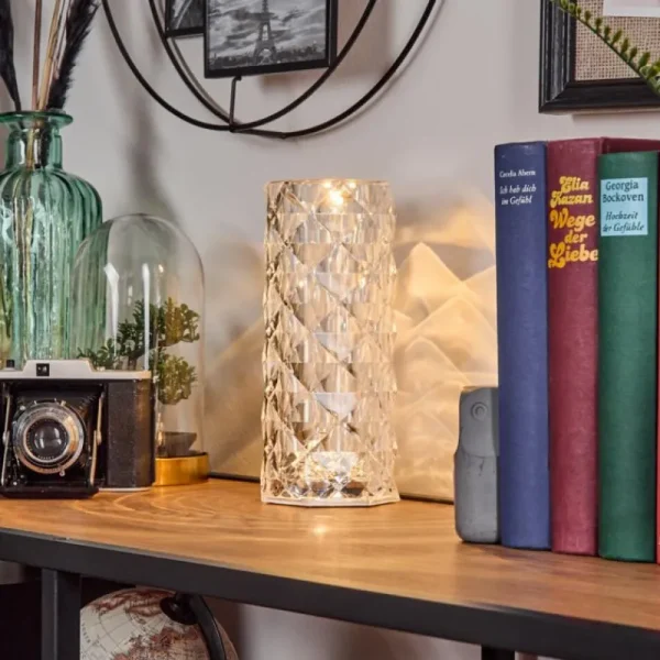 hofstein Salberget Lampe à poser LED Scintillant, Transparent, 1 lumière* Lampes Modernes