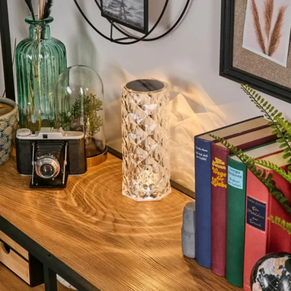 hofstein Salberget Lampe à poser LED Scintillant, Transparent, 1 lumière* Lampes Modernes